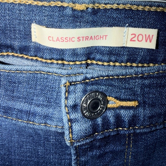 Levi's Dark Blue Straight Fit Jeans - Picture 4 of 7